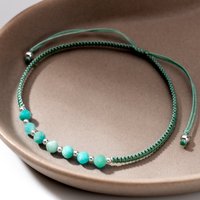 John Greed Signature Silver Amazonite Beaded Toggle IMERAKI Bracelet