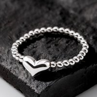 John Greed Signature Silver Heart IMERAKI Ring