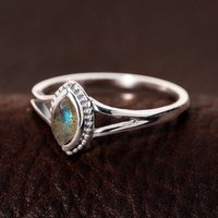 John Greed Deal Enjoy 50% Off the Signature Silver Beaded Labradorite Ring