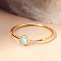 40% Off John Greed Signature Gold Plated Amazonite Ring for Women