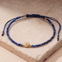 20% Discount on John Greeds Signature GoldPlated Shell Lapis Bracelet