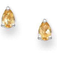 20% Discount on John Greeds Signature Silver Citrine Teardrop Earrings