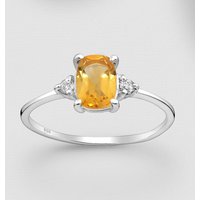20% Discount on John Greeds Signature Silver Citrine Zircon Ring