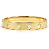 Nomination Pretty Stainless Steel Gold Plated Large Oval CZ Bangle