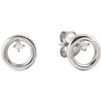 Nomination Dream Beats Silver Open Circle Zirconia Stud Earrings