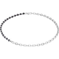 Coeur De Lion Men's Necklace Onyx Cable Chain Black