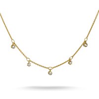 Thomas Sabo 18k Gold Plated Necklace KE2071-M01-14-L45V | Acotis - 18ct Gold Plated / Alloy