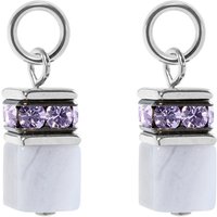 Coeur De Lion Ear Me Up GEOCUBE Earring Charms Light Blue Chalcedony