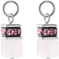 Coeur De Lion Ear Me Up GEOCUBE Earring Charms Pink Rose Quartz