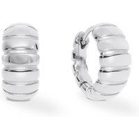 Coeur De Lion Elegance Essentials Hoop Earrings Ribbed 14mm
