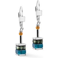 Coeur De Lion Iconic GEOCUBE Drop Earrings Multicolour Winter Polaris