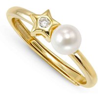 Nomination Pearls Loop Gold Plated Star Ring