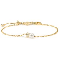 Nomination Pearls Loop Gold Plated Star Bracelet