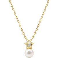 Nomination Pearls Loop Gold Plated Star Necklace