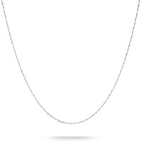 THOMAS SABO Silver Plated 1.7mm Singapore Chain Necklace