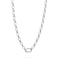 THOMAS SABO Connect Silver Plated Anchor Chain Charm Necklace