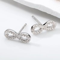 John Greed Signature Silver Infinity Earrings