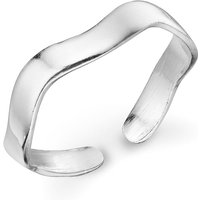 John Greed Signature Silver Wavy Band Toe Ring
