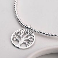 John Greed Signature Sterling Silver Tree of Life Beaded IMERAKI Bracelet