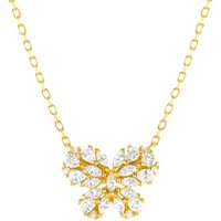 Nomination Rayoflight Gold Plated CZ Butterfly Necklace