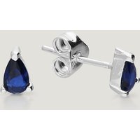 20% Discount on John Greed Candy Cane Silver Sapphire Blue Earrings