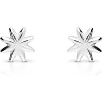 John Greed Signature Silver Starburst Stud Earrings