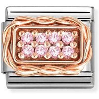 Nomination Classic Rose Gold Pink CZ Pave Charm