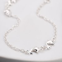 John Greed Tempest Cove Silver Dolphin Chain Anklet