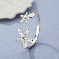 John Greed Tempest Cove Silver Starfish Open Ring