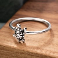 Save 43% on the Tempest Cove Silver Oxidised Turtle Ring by John Greed