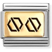 Nomination Classic Gold Two Screws Charm