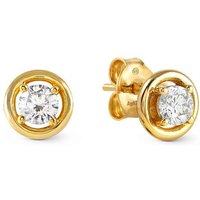 Nomination Cosmic Love Gold Plated Circle CZ Stud Earrings
