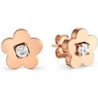 Nomination My Sophie Steel Rose Gold Plated Flower CZ Stud Earrings