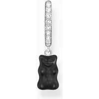THOMAS SABO Silver Black Official HARIBO Single Hoop Earring