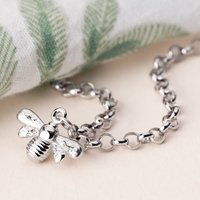 John Greed Tempest Meadow Silver Bee Bracelet