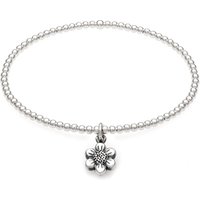 John Greed Signature Silver Flower Beaded IMERAKI Bracelet
