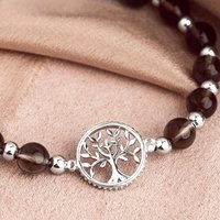 John Greed Tempest Wald Silver & Quartz Tree of Life Bracelet
