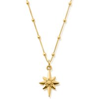 ChloBo Gold Plated Bobble Chain Lucky Star Necklace