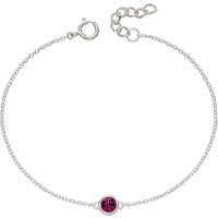 Beginnings February Birthstone Bracelet with Swarovski Crystal B5285 – - Sterling Silver
