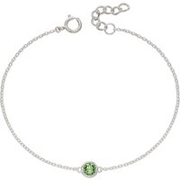 Beginnings August Birthstone Bracelet with Swarovski Crystal B5291 – - Sterling Silver