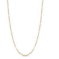 Elements Gold 9ct Yellow Gold Mixed Length Link Chain 45cm GN366 – Exclusive - Gold