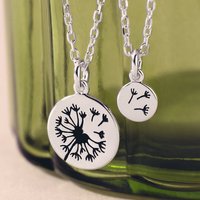 John Greed Tempest Meadow Silver Dandelion Necklace Set