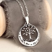 John Greed Tempest Wald Silver A Family's Love Is Life's Greatest Gift Necklace