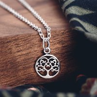 John Greed Tempest Wald Silver Spiral Tree of Life Necklace
