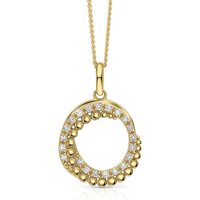 Elements Gold 9ct Gold Diamond Pendant GP2365 – Bold Statement | Acotis - 9ct Gold / Diamond