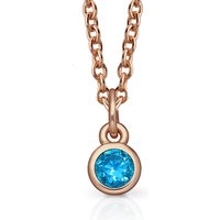 30% Discount on John Greeds Signature Rose Gold Aquamarine Necklace