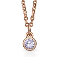 Enjoy 18% Off John Greeds Signature Rose Gold June Alexandrite Necklace
