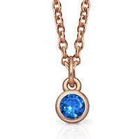 30% Off John Greeds Signature Rose Gold September Sapphire Necklace