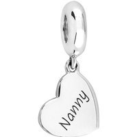 John Greed Signature Silver Nanny Heart Pendant Charm