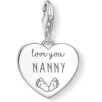 John Greed THOMAS SABO Charm Club Silver Love You Nanny Heart Charm For Women